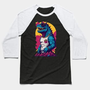 Retro Godzilla Baseball T-Shirt